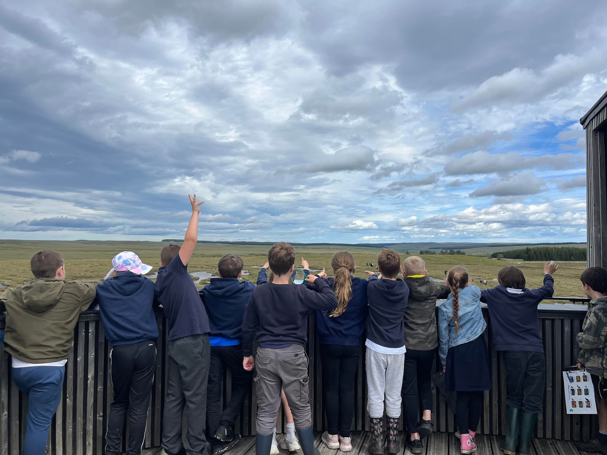 Pond dipping on the Dubh-lochain Trail 